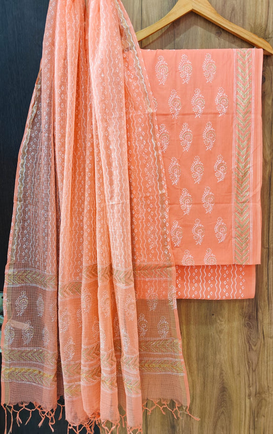 Cotton Suit Set with Kota Doria Dupatta CSKDD11